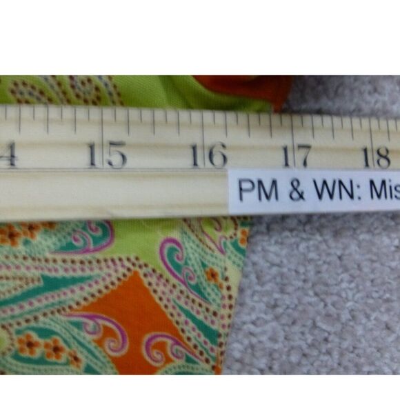 Robert Graham Muli-Color Tencel Blend Short Sleeve Top - Picture 8 of 10